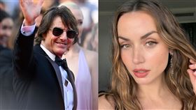 湯姆克魯斯、安娜德哈瑪斯。（圖／翻攝自Tom Cruise、Ana de Armas IG）