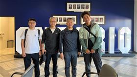 蔡其昌與郭泓志等人已抵達美國。（圖／翻攝自蔡其昌Thread）