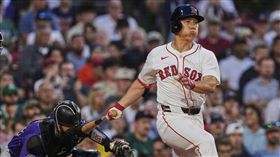 ▲吉田正尚10日迎來本季首次出賽就猛打賞。（圖／美聯社／達志影像）