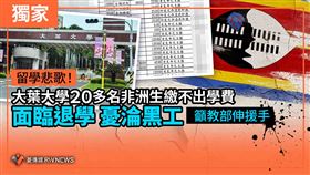 20多名非洲生繳不出學費恐退學！憂淪黑工