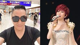 江蕙今晚開唱，好友文章特地搭機來台（圖／翻攝自臉書、寬宏藝術提供）