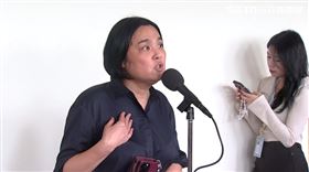 ▲陳玉珍在立法院受訪回應時事。（圖／翻攝畫面）