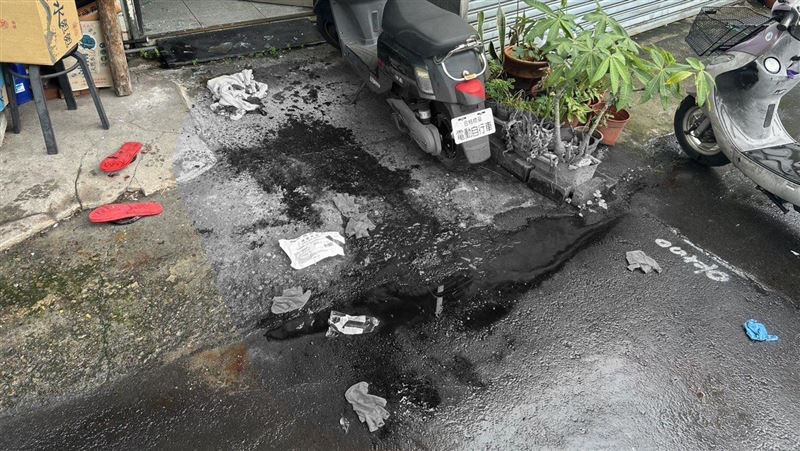 台中民宅驚見大片血跡！男子遭割腕急送醫