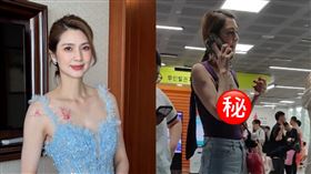 ▲洪欣帶女兒去看BLACKPINK的演唱會被拍，身材引發網友熱議。（圖／翻攝自小紅書）