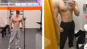 健身小鮮肉被網友肉搜。（圖／翻攝自抖音）