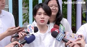 ▲楊双子妻子賴庭荷遭攻擊後首度受訪（圖／翻攝畫面）