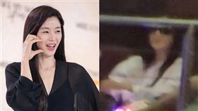 全智賢已經11年沒有來過台灣，今（12日）驚喜現身台北小巨蛋看GD演唱會。（左翻攝全智賢INS，右為讀者提供）