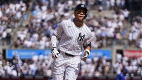 ▲賈吉（Aaron Judge）擊出生涯第350轟。（圖／美聯社／達志影像）