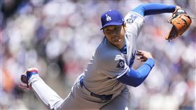▲大谷翔平投球。（圖／美聯社／達志影像）
