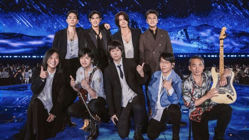 男團F4解散16年，日前在五月天「5525 回到那一天」台北大巨蛋演唱會驚喜合體。（圖／相信音樂提供）