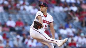 ▲菊池雄星先發5.2局失3分，拿下本季第4勝。（圖／美聯社／達志影像）