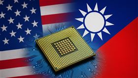 台美關稅、晶片、半導體 AI生成示意圖