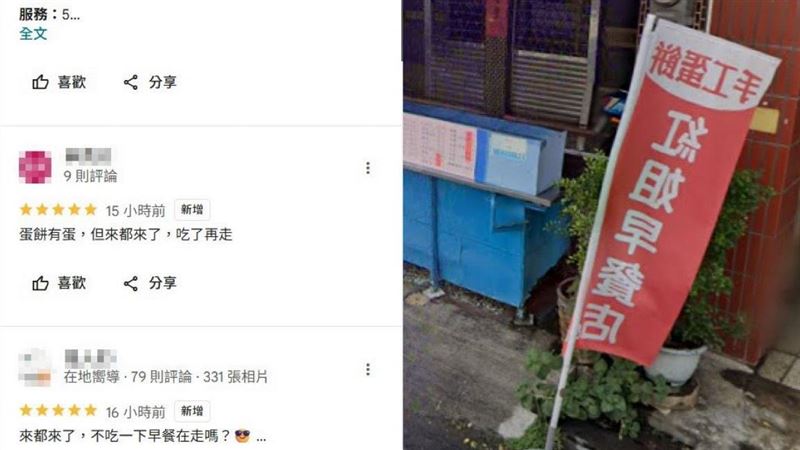 早餐店撞名「紅姐」爆紅！評論狂刷4個字