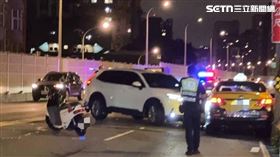 ▲前SBL金門酒廠籃球隊王姓隊員酒駕撞上對向車道來車。（圖／翻攝畫面）