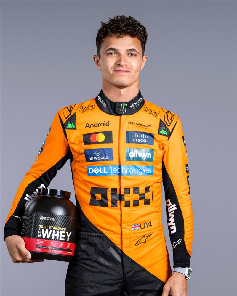 F1賽車手Lando Norris(圖/Optimum Nutrition)