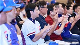 ▲統一獅外野手陳傑憲出席台灣隊誓師大會。（圖／記者劉彥池攝影）
