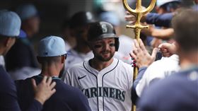 ▲洛利（Cal Raleigh）本季96場完賽已寫下38轟、10盜紀錄。（圖／美聯社／達志影像）