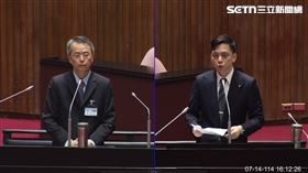 ▲牛煦庭今在立法院質詢大法官被提名人詹鎮榮。（圖／翻攝畫面）