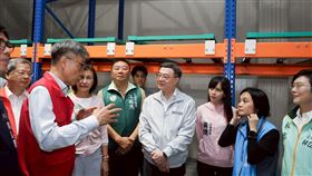 ▲行政院長卓榮泰前往高雄視察農業部農糧署仁武倉庫。（圖／行政院提供） 