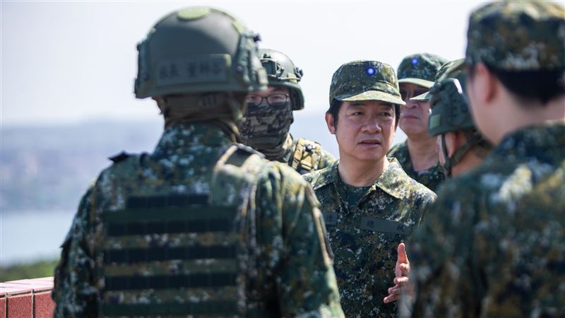 穿迷彩服視導漢光演習　賴清德肯定國軍