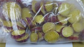 「栗香地瓜」及3批「栗香地瓜切片」邊境檢出殘留農藥。（圖／食藥署提供）