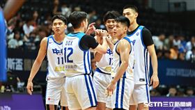 ▲2025瓊斯盃，台灣白後衛谷毛唯嘉集合隊友喊話。（圖／記者劉彥池攝影）