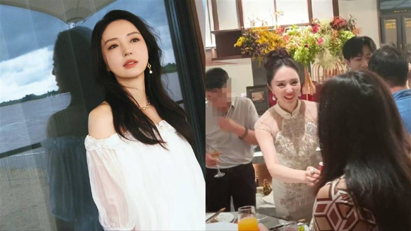 董璇二嫁小9歲演員　辣穿旗袍敬酒畫面曝