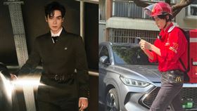 胡一天被捕獲在當速食店外送員。（圖／翻攝自小紅書、微博）