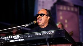 美國盲人歌手史提夫汪達在演唱會上澄清「假盲」傳言。（圖／翻攝百度百科）