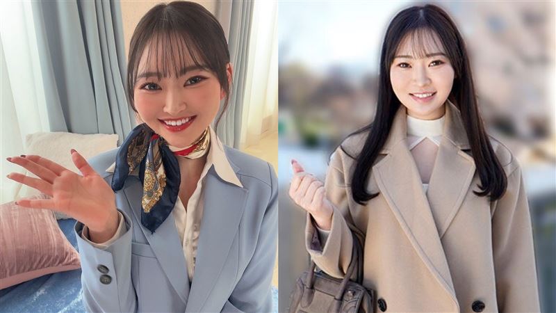 日本空服員「指原美奈」是八頭身美女,不過因為太色了,所以在飛機落地後馬上拍A片當副業做。(圖/翻攝自指原美奈X)