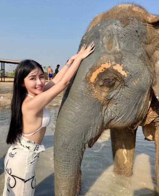 高敏敏曬出她在泰國旅遊的寫真。(圖/翻攝自高敏敏IG)
