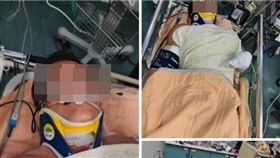 台電李姓員工的父親在臉書發文為兒子祈禱。（屠/讀者提供）