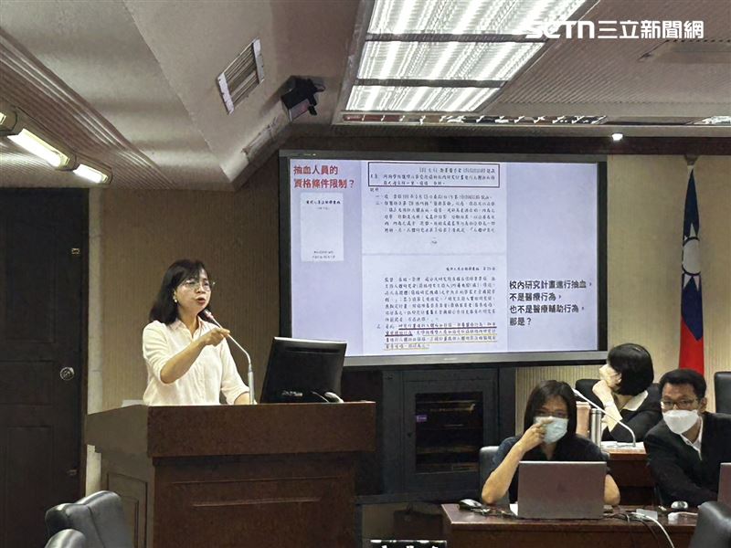 林淑芬認為衛福部作為《人體研究法》法規的主管機關,卻沒有給予任何行政指導。(圖/記者簡浩正攝影)