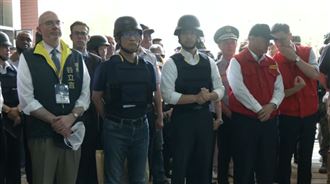 美方關心演習！AIT谷立言現身松山車站