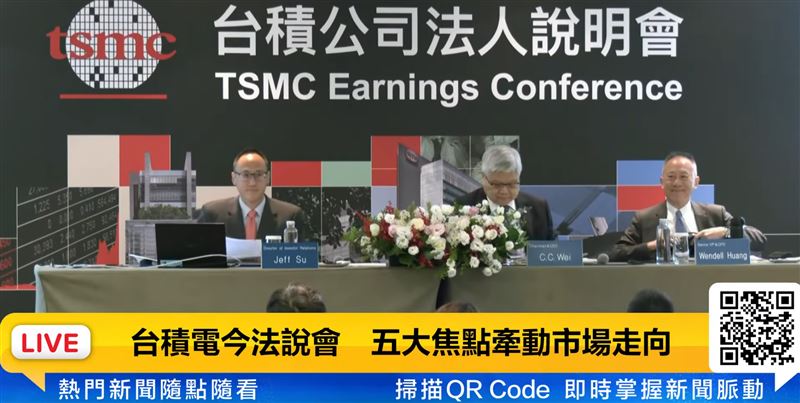 台積電董事長魏哲家17日出席第二季法人說明會，對輝達H20解禁議題表達正面看法，並詳述公司海外布局及匯率挑戰因應策略。（圖／台積電官網）