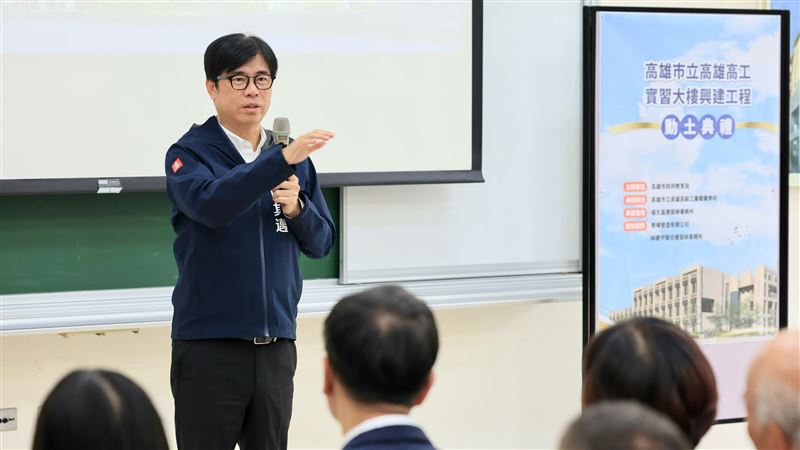 陳其邁受訪時表示,目前仍以市政行程為主。(圖/翻攝畫面)