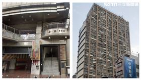 「金殿888」大樓位在台中中區，地段極佳，圖為大樓外觀。（左圖：翻攝自Google Map／右圖：金殿888大樓主委授權提供，未經同意請勿轉載）