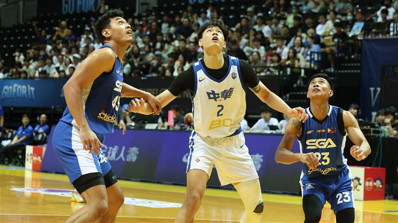 瓊斯盃台灣白台體大郭俊言。（圖／中華籃協提供）