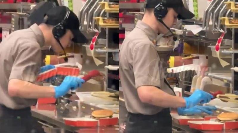 胎哥！速食店員與客口角　朝漢堡吐口水