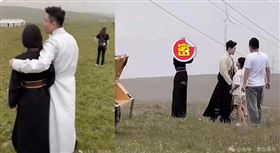 汪小菲緊盯女兒，滿臉是寵溺與驕傲。（圖／翻攝自微博）