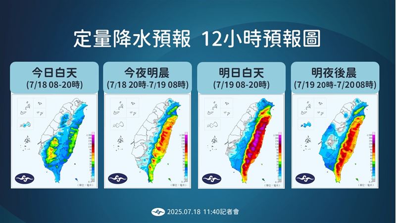 薇帕颱風接近,氣象署表示今天下半天天氣將出現變化。(圖/氣象署)