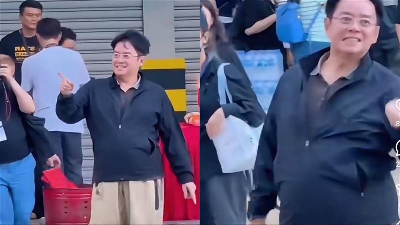 譚詠麟肚子變凸不少。(圖/翻攝自譚詠麟微博)