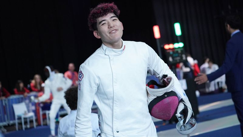 台灣男子銳劍選手林韋宸。（圖／大專體總提供）