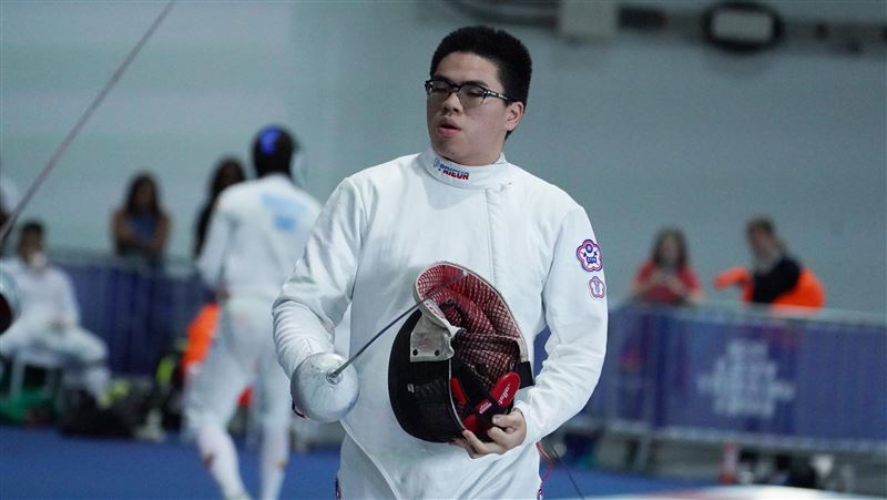 台灣男子銳劍選手陳品叡。（圖／大專體總提供）