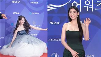 青龍獎紅毯女星狀況多！鄭恩彩胸露大黑點