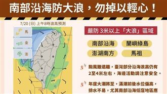 薇帕離去雨仍炸3地 下週恐大潮、新颱夾擊