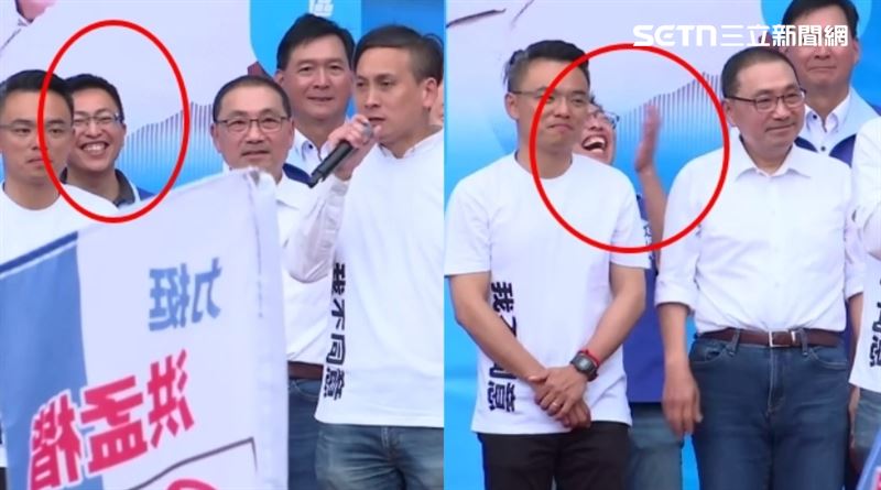 葉元之激動講述被阿桑吐口水,藍議員王威元忍不住笑翻了。(圖/翻攝畫面)