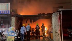 澎湖,馬公,租車行,火警。（圖／翻攝畫面）