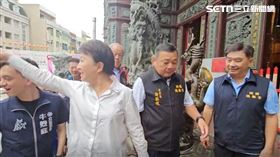 ▲盧秀燕被問為何不反共，指著民眾狂嗆，「去救災」。（圖／翻攝畫面）