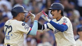 ▲大谷翔平敲出本季第33轟。（圖／美聯社／達志影像）